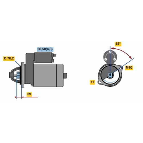 Štartér 0 001 138 001 /BOSCH/ - obr. 4