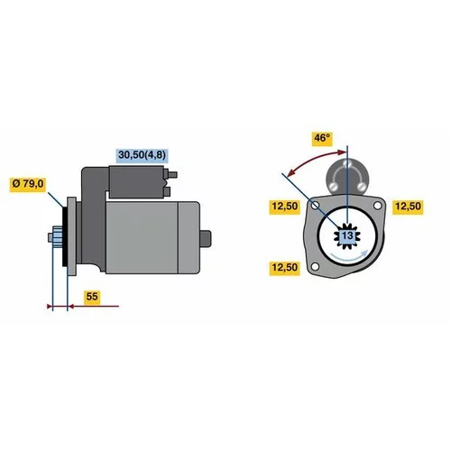 Štartér 0 001 142 003 /BOSCH/ - obr. 4