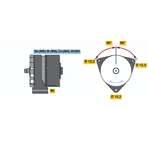 Alternátor 0 120 469 036 /BOSCH/ - obr. 4