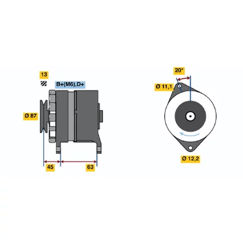 Alternátor BOSCH 0 120 469 849
