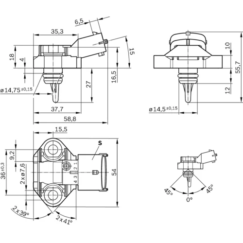 Senzor teploty paliva 0 261 230 249 /BOSCH/ - obr. 5