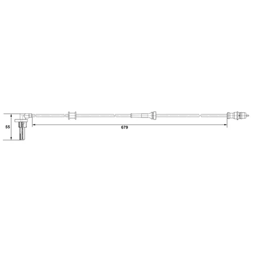 Snímač počtu otáčok kolesa 0 265 007 533 /BOSCH/ - obr. 4