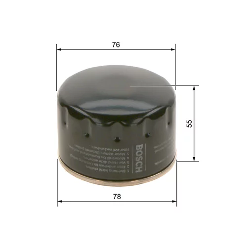 Olejový filter 0 451 103 141 /BOSCH/ - obr. 4