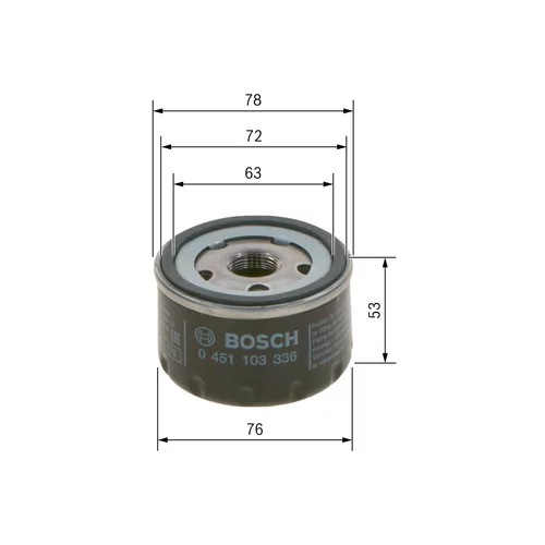 Olejový filter 0 451 103 336 /BOSCH/ - obr. 4
