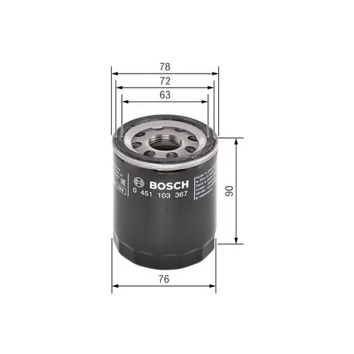 Olejový filter 0 451 103 367 /BOSCH/ - obr. 4