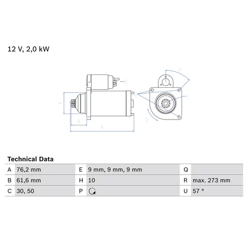 Štartér 0 986 021 870 /BOSCH/ - obr. 4