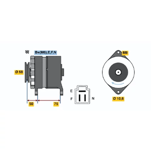 Alternátor BOSCH 0 986 034 331