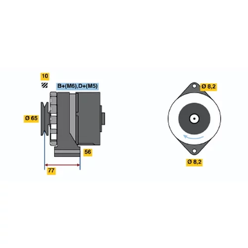 Alternátor BOSCH 0 986 034 650