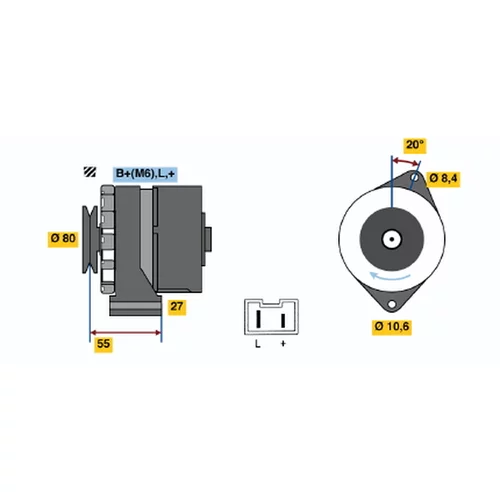 Alternátor BOSCH 0 986 034 761