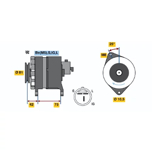 Alternátor BOSCH 0 986 044 991