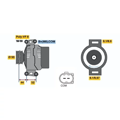 Alternátor 0 986 047 620 /BOSCH/