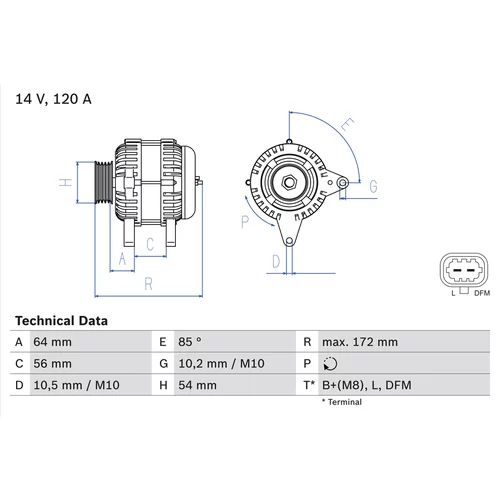 Alternátor BOSCH 0 986 049 990