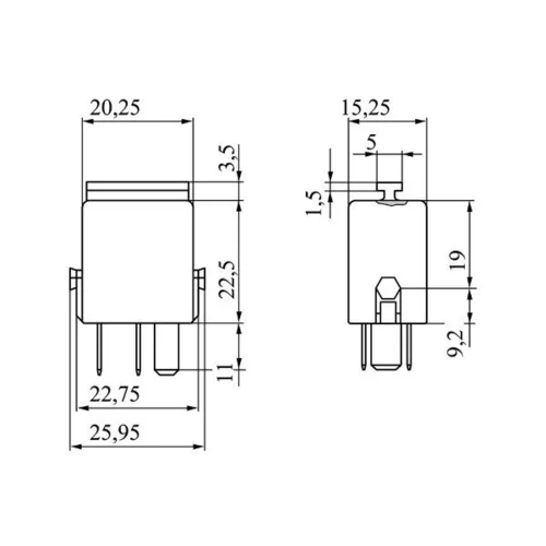 Relé pracovného prúdu 0 986 332 061 /BOSCH/ - obr. 1