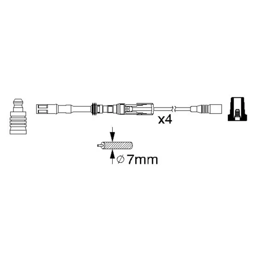Sada zapaľovacích káblov 0 986 356 337 /BOSCH/ - obr. 4