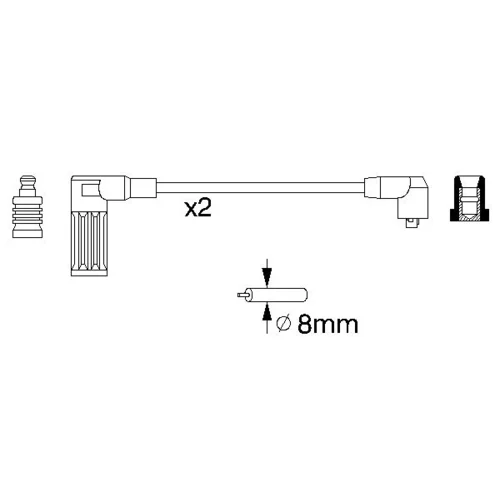 Sada zapaľovacích káblov 0 986 356 752 /BOSCH/ - obr. 4