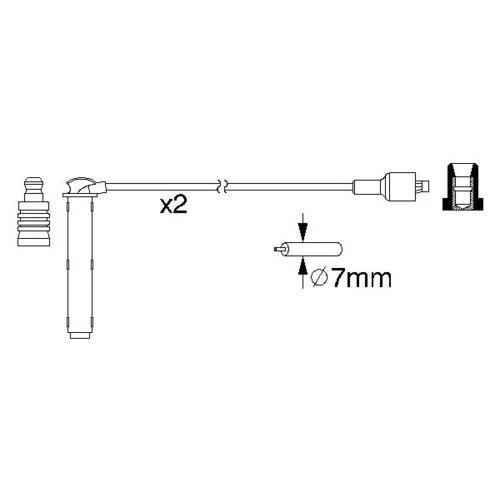 Sada zapaľovacích káblov 0 986 357 154 /BOSCH/ - obr. 4