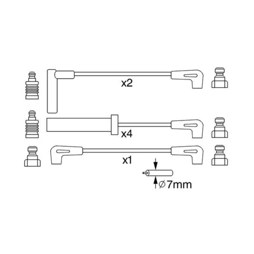 Sada zapaľovacích káblov 0 986 357 229 /BOSCH/ - obr. 4