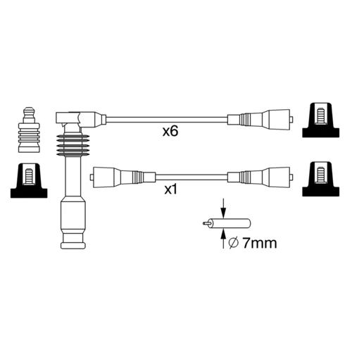 Sada zapaľovacích káblov 0 986 357 276 /BOSCH/ - obr. 4