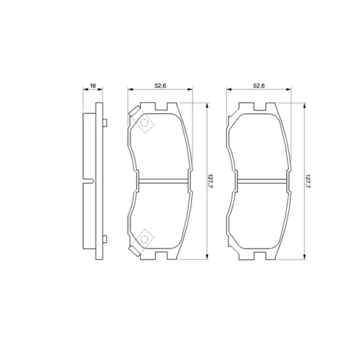 Sada brzdových platničiek kotúčovej brzdy 0 986 460 979 /BOSCH/ - obr. 4