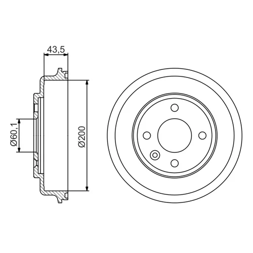 Brzdový bubon 0 986 477 313 /BOSCH/ - obr. 4