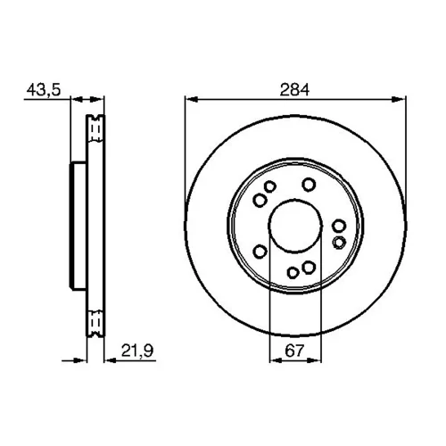 Brzdový kotúč 0 986 478 186 /BOSCH/ - obr. 4