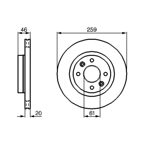 Brzdový kotúč 0 986 478 270 /BOSCH/ - obr. 4