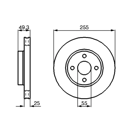 Brzdový kotúč 0 986 479 084 /BOSCH/ - obr. 4