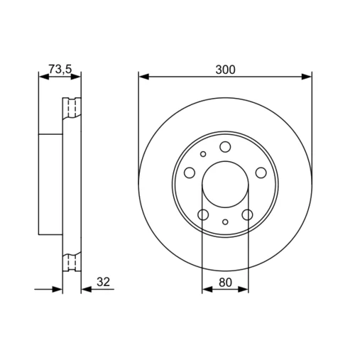 Brzdový kotúč 0 986 479 315 /BOSCH/ - obr. 4