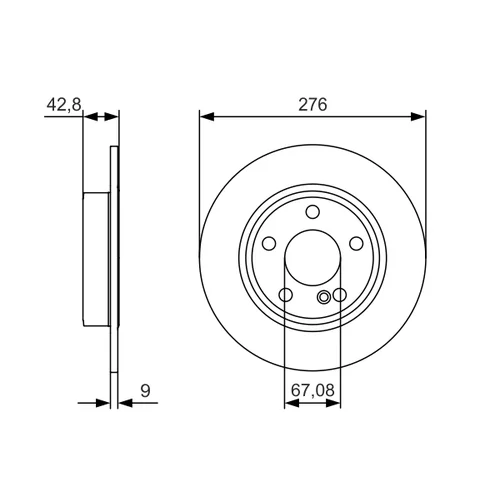 Brzdový kotúč 0 986 479 A03 /BOSCH/ - obr. 4