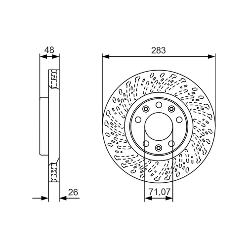 Brzdový kotúč 0 986 479 C35 /BOSCH/ - obr. 4