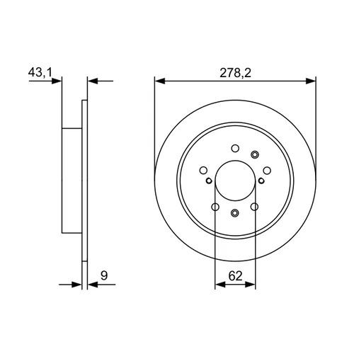 Brzdový kotúč 0 986 479 D34 /BOSCH/ - obr. 4