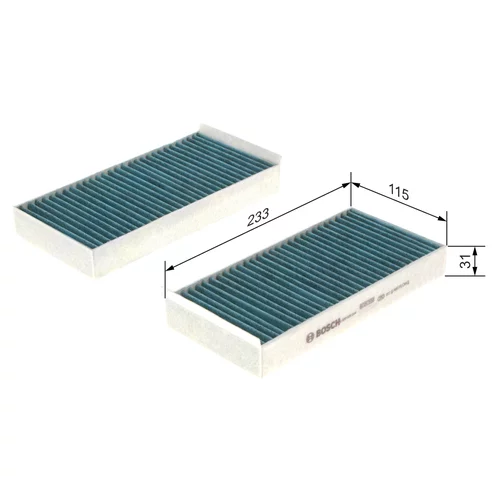 Filter vnútorného priestoru 0 986 628 544 /BOSCH/ - obr. 4