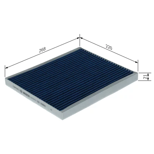 Filter vnútorného priestoru 0 986 628 614 /BOSCH/ - obr. 4