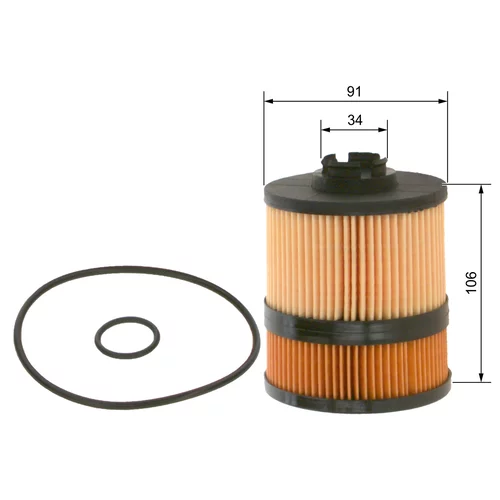 Olejový filter 1 457 429 302 /BOSCH/ - obr. 4