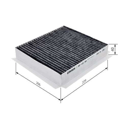 Filter vnútorného priestoru 1 987 432 364 /BOSCH/ - obr. 4