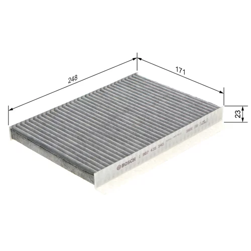 Filter vnútorného priestoru 1 987 435 540 /BOSCH/ - obr. 4