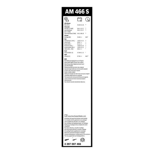 Stieracia lišta 3 397 007 466 /BOSCH/ - obr. 3
