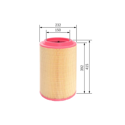 Vzduchový filter F 026 400 073 /BOSCH/ - obr. 4