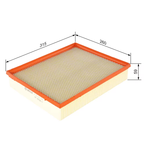 Vzduchový filter F 026 400 286 /BOSCH/ - obr. 4