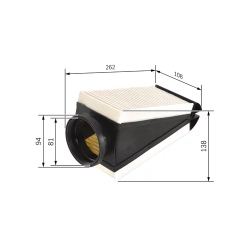 Vzduchový filter F 026 400 497 /BOSCH/ - obr. 4