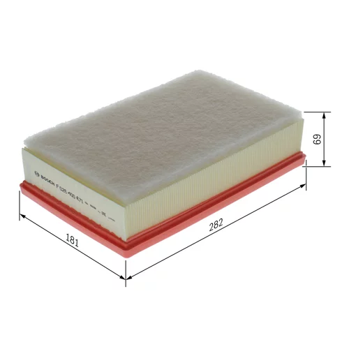 Vzduchový filter F 026 400 671 /BOSCH/ - obr. 4