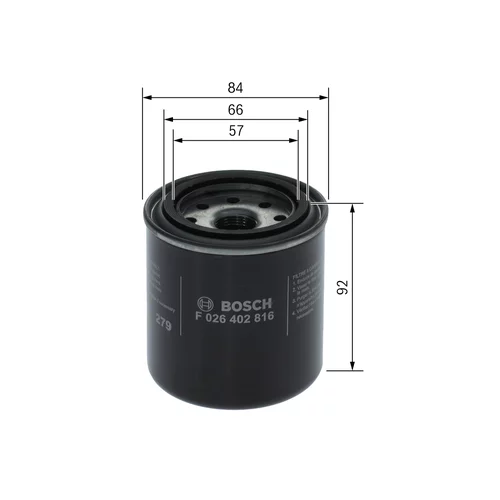 Palivový filter F 026 402 816 /BOSCH/ - obr. 3