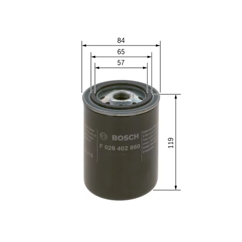 Palivový filter F 026 402 860 /BOSCH/ - obr. 4