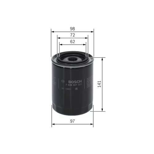 Olejový filter F 026 407 321 /BOSCH/ - obr. 4