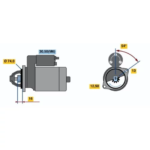 Štartér 0 001 106 026 /BOSCH/ - obr. 4