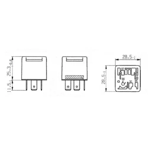 Relé pracovného prúdu 0 332 019 205 /BOSCH/ - obr. 4