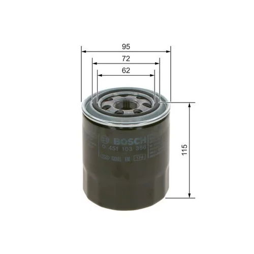 Olejový filter 0 451 103 366 /BOSCH/ - obr. 4