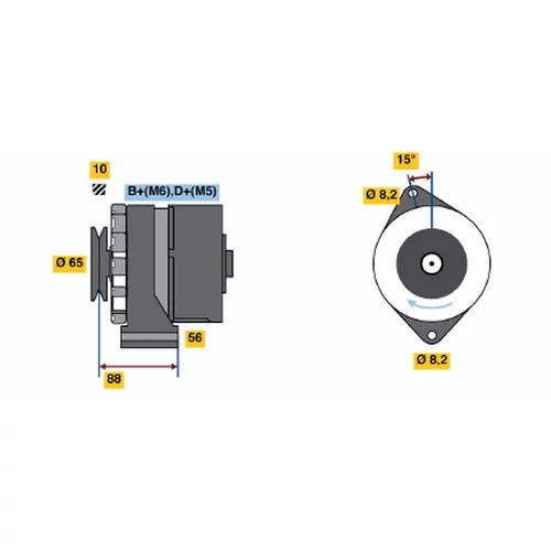 Alternátor 0 986 034 660 /BOSCH/