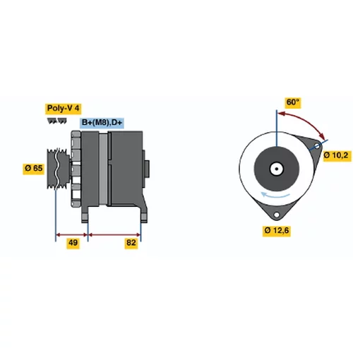 Alternátor BOSCH 0 986 035 720