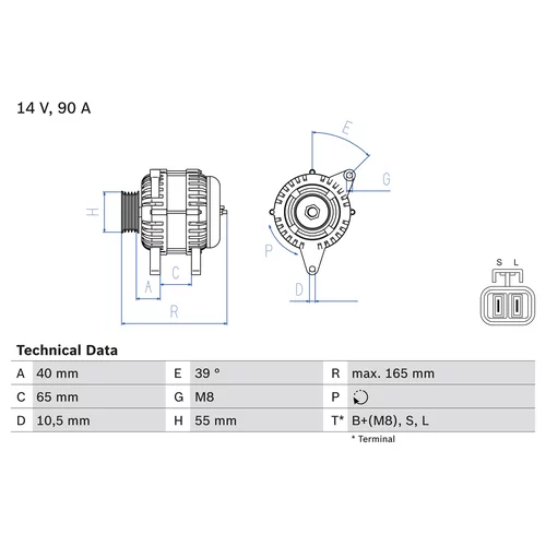 Alternátor BOSCH 0 986 042 690